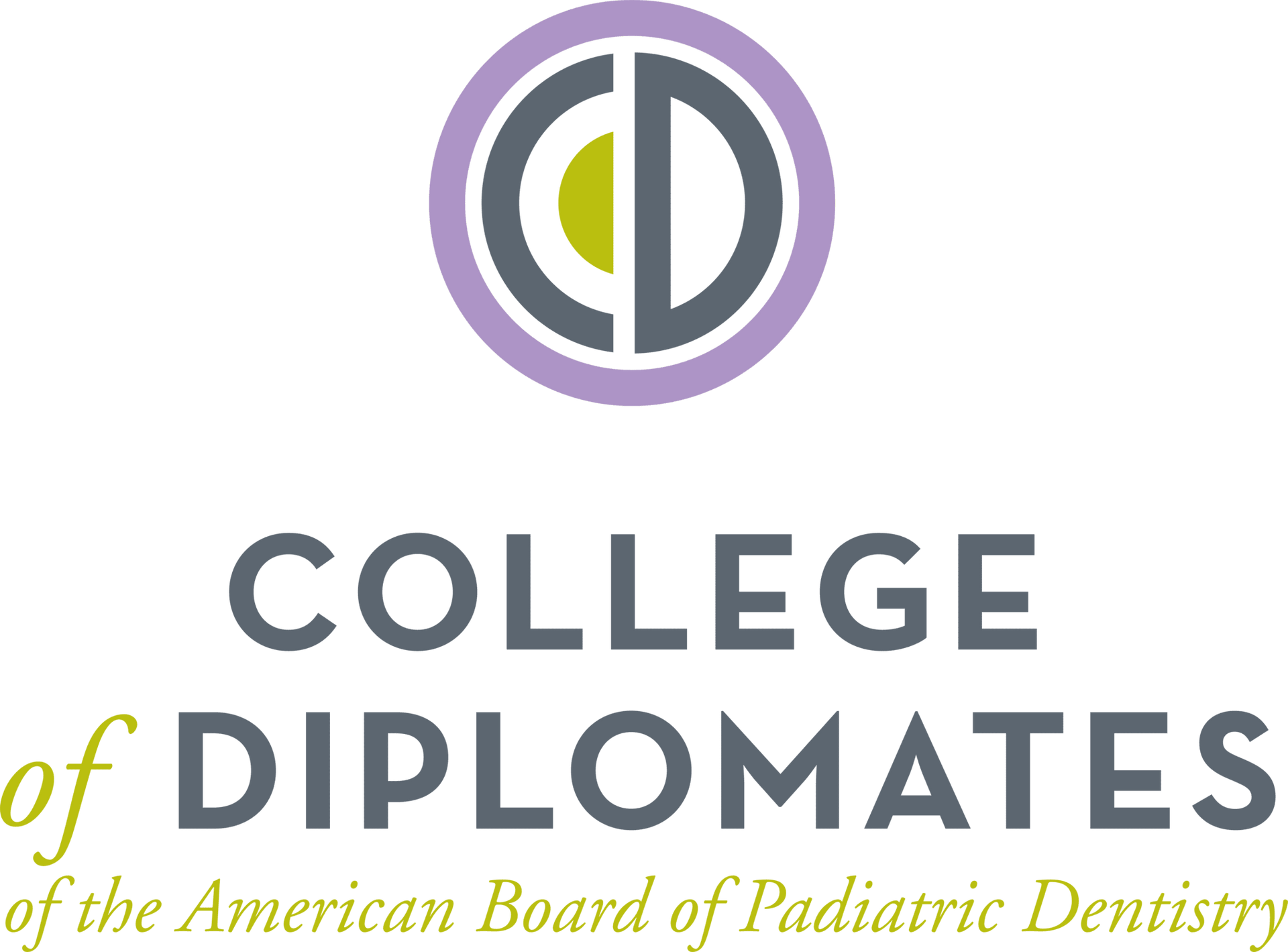 The logo for the college of diplomates of the american board of paediatric dentistry