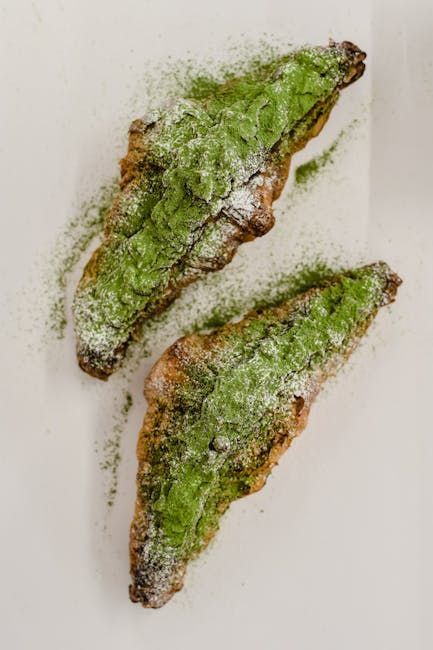 Matcha Almond Croissants