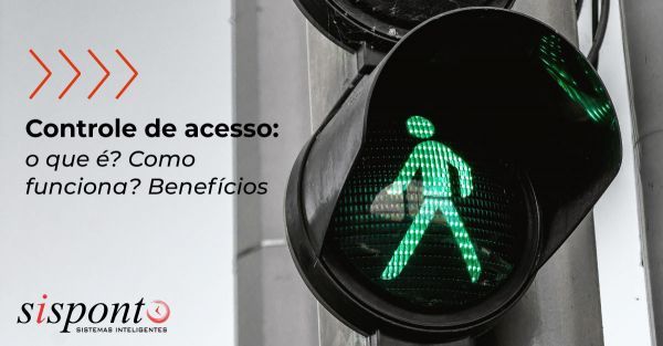 Imagem com semário marcando verde autorizando a passagem de pessoas.