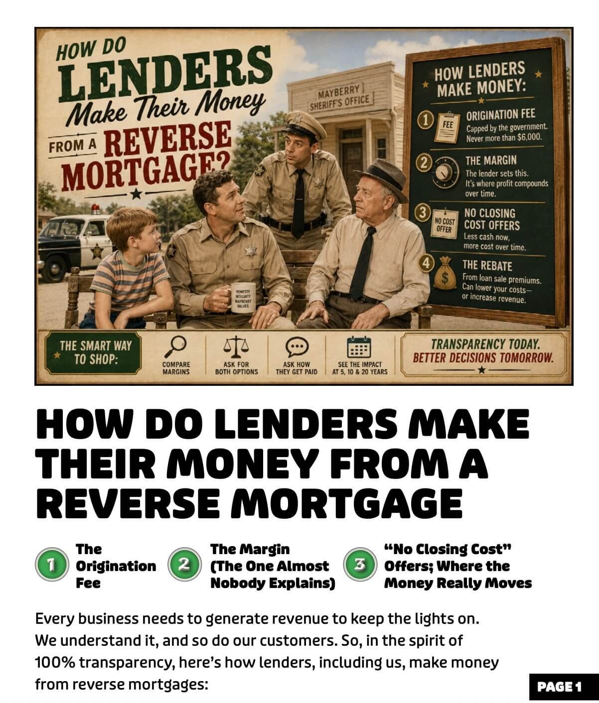 How do lenders profit from a reverse mortgage?