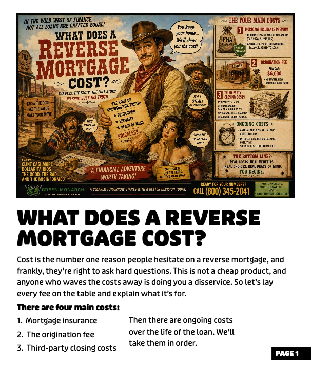 What does a reverse mortgage cost?