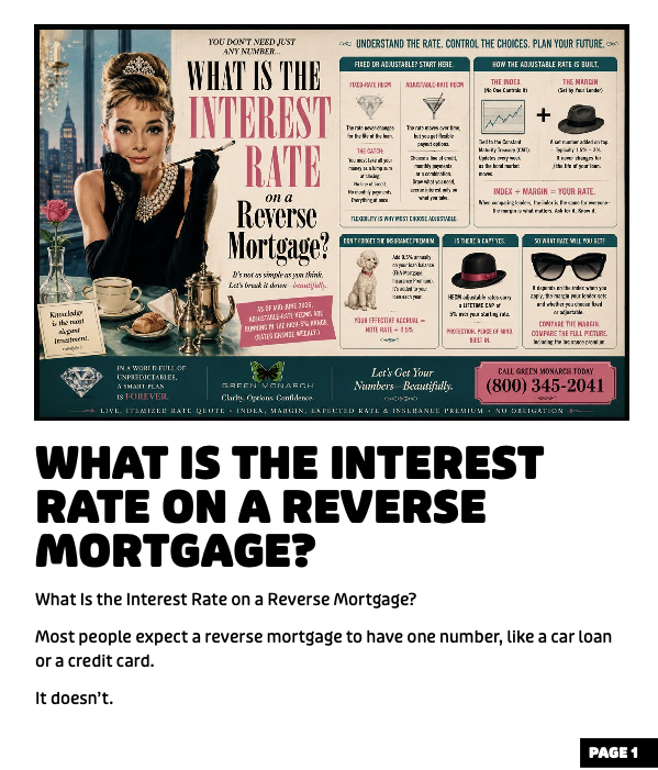 What is the interest rate of a reverse mortgage