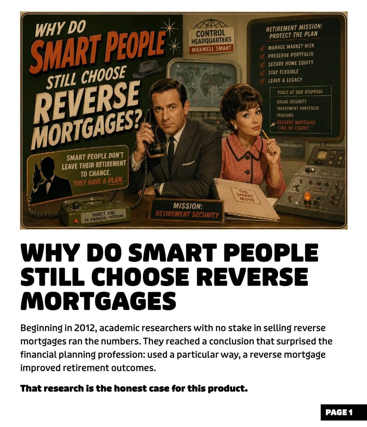 Why do smart people choose reverse mortgages?