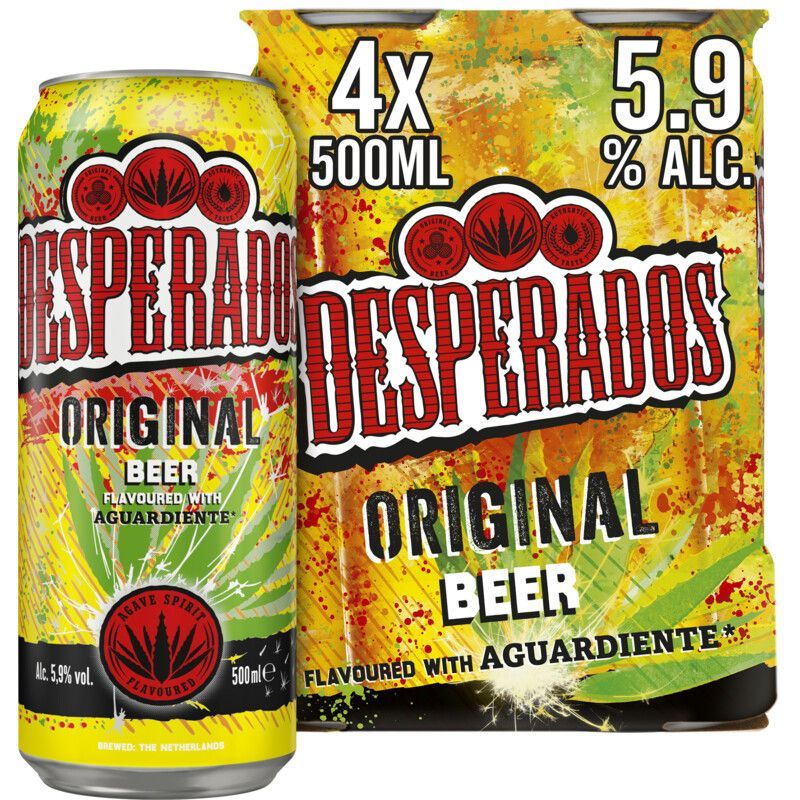 Desperados Original beer 4-pack 500ml Can