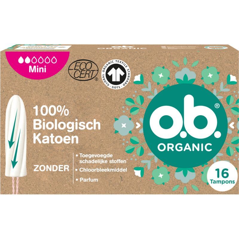ob Organic cotton tampons mini