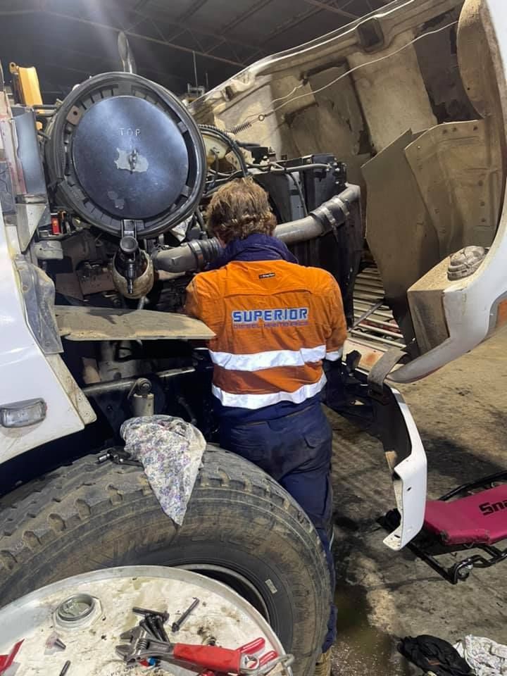 Adding Coolant to a Truck— Superior Diesel Maintenance in Westdale, NSW