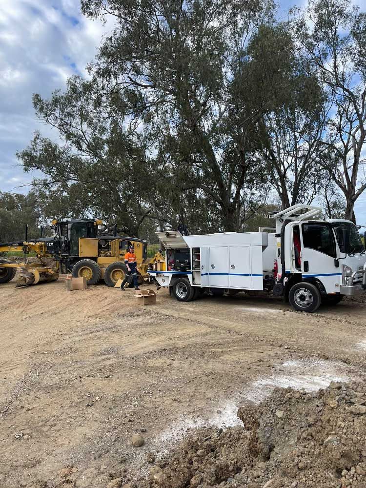 Heavy Machinery Receiving On-Site Maintenance — Superior Diesel Maintenance in Westdale, NSW