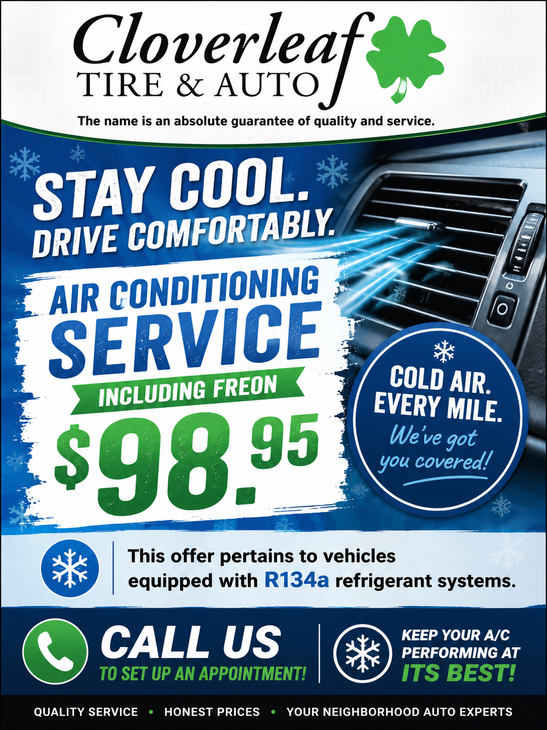 Coupon | Cloverleaf Tire & Auto