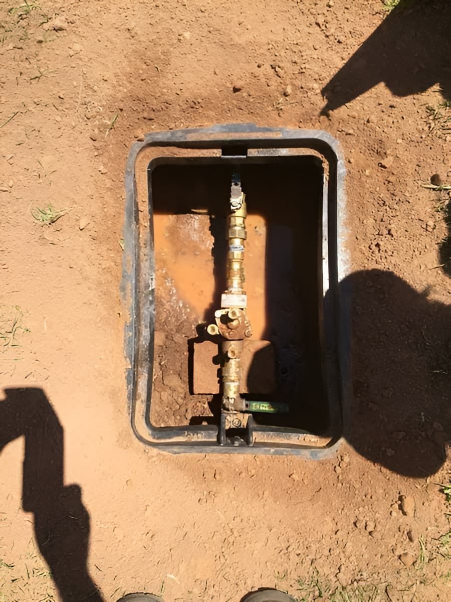 A Manhole Cover With A Pipe Inside Of It — Nudges Plumbing In Dubbo, NSW