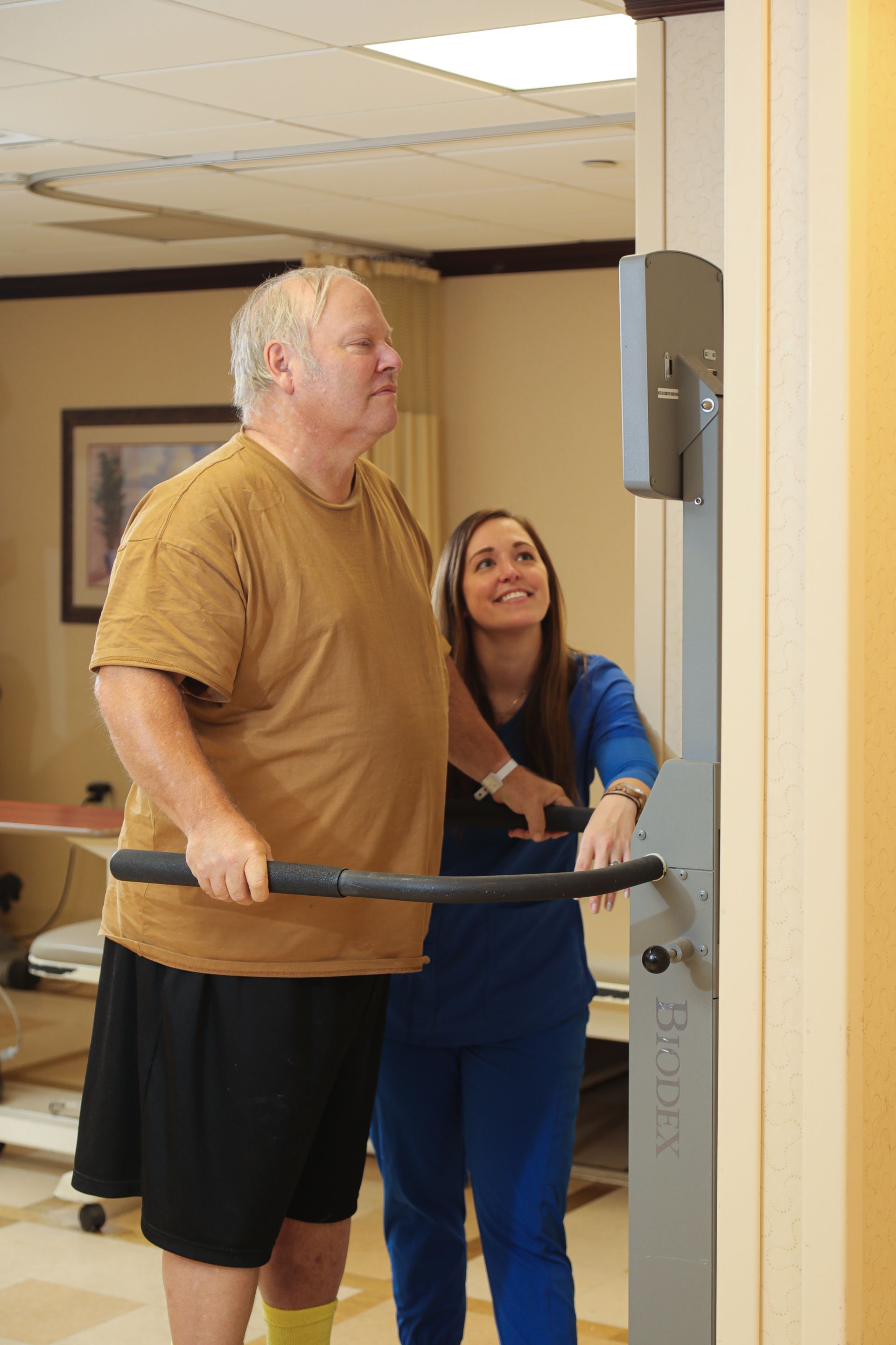 Rehabilitation therapy gym at AristaCare at Whiting in Whiting NJ