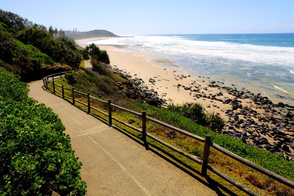 A Path Leading To A Beach With A Wooden Fence — Tweed Byron Recycling In Ballina, NSW