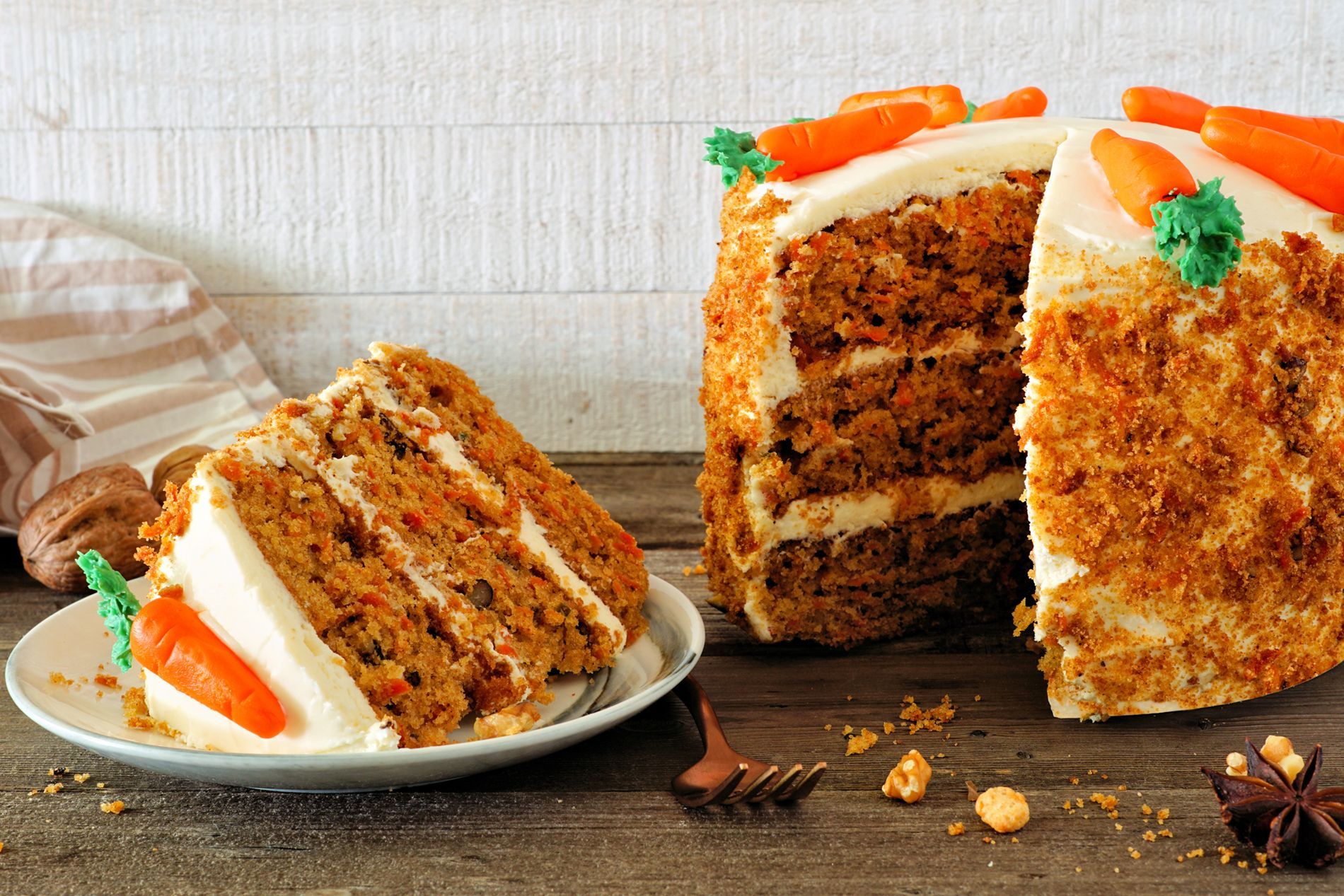 Layered carrot cake