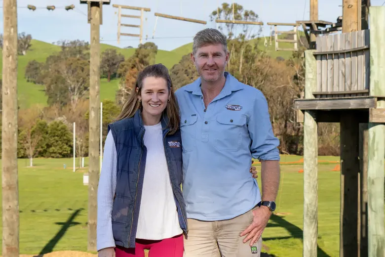 Brooke and Chase Pearce - owner/operators of Alexandra Adventure Resort