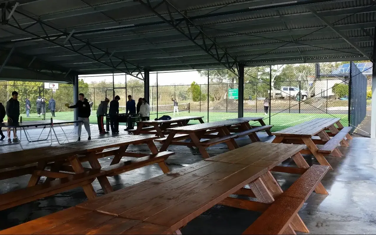 Covered Outdoor Pavillion at Alexandra Adventure Resort | School and Group Camps