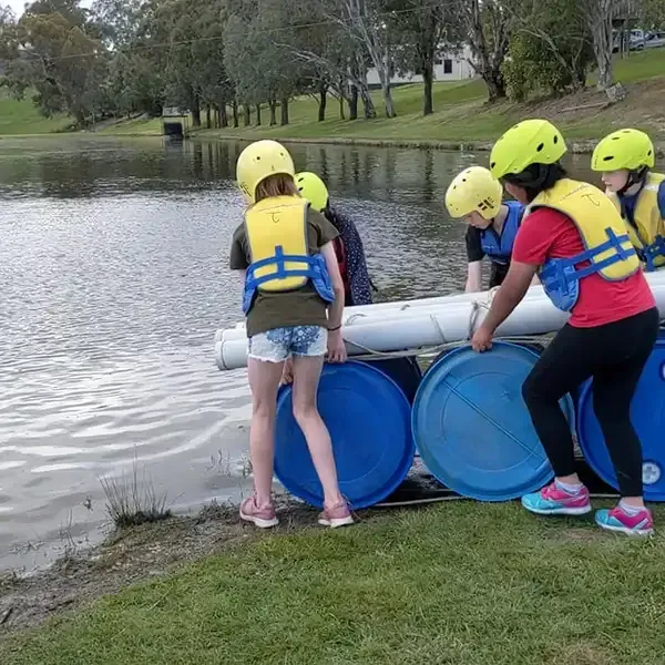 Raft Building at Alexandra Adventure Resort | School and Group Camps
