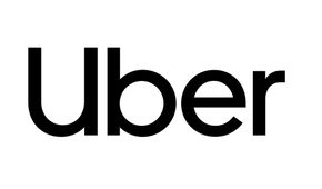 Uber logo in black text on a white background