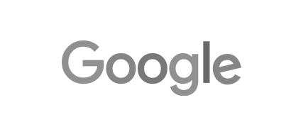 Google logo in gray on a white background