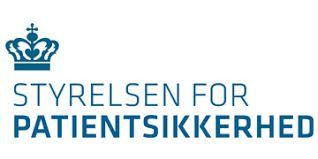 Patientsikkerhedsstyrelsens logo med en krone og teksten 