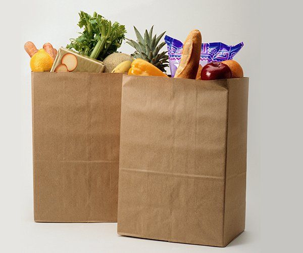 Paper Bag With Groceries — New Orleans, LA — NOLA Box Supply Company LLC