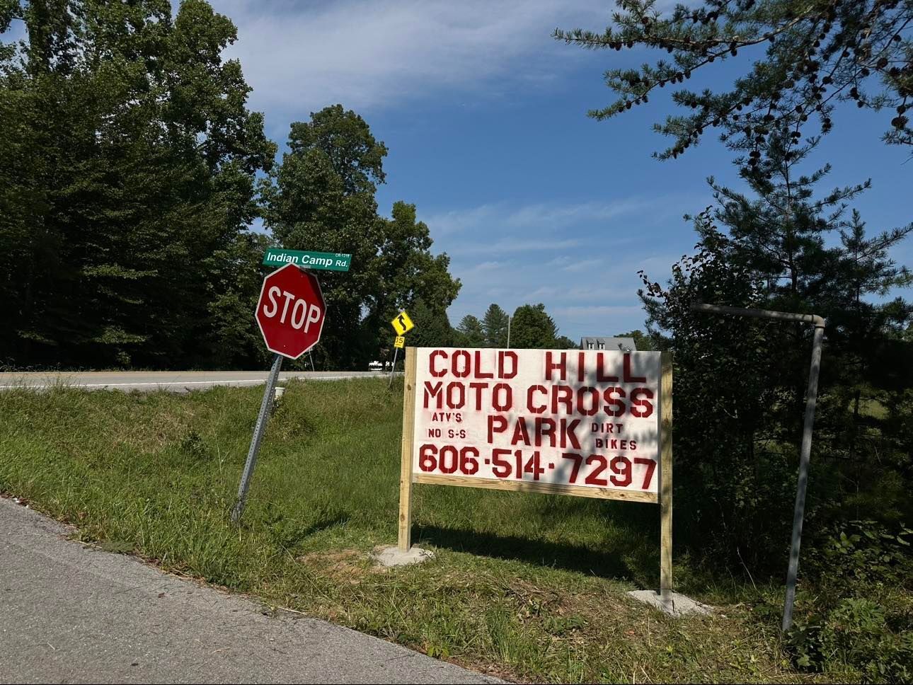 A roadside sign for 