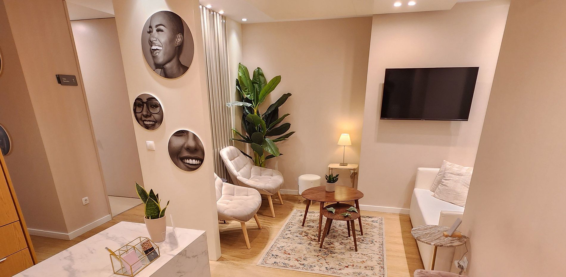 Sala de espera da Origem Dental Clinic