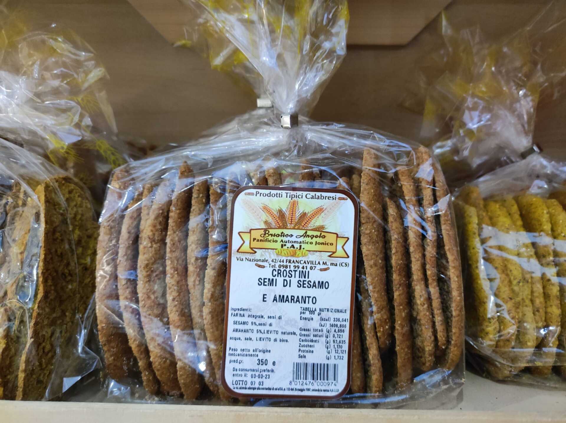 Crostini Semi di Sesamo e Amaranto