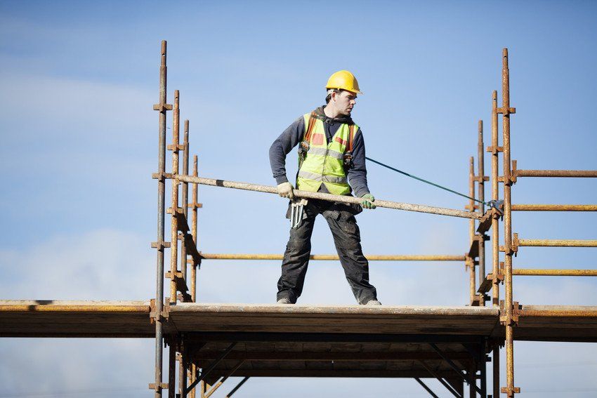 Working on top of scaffolding