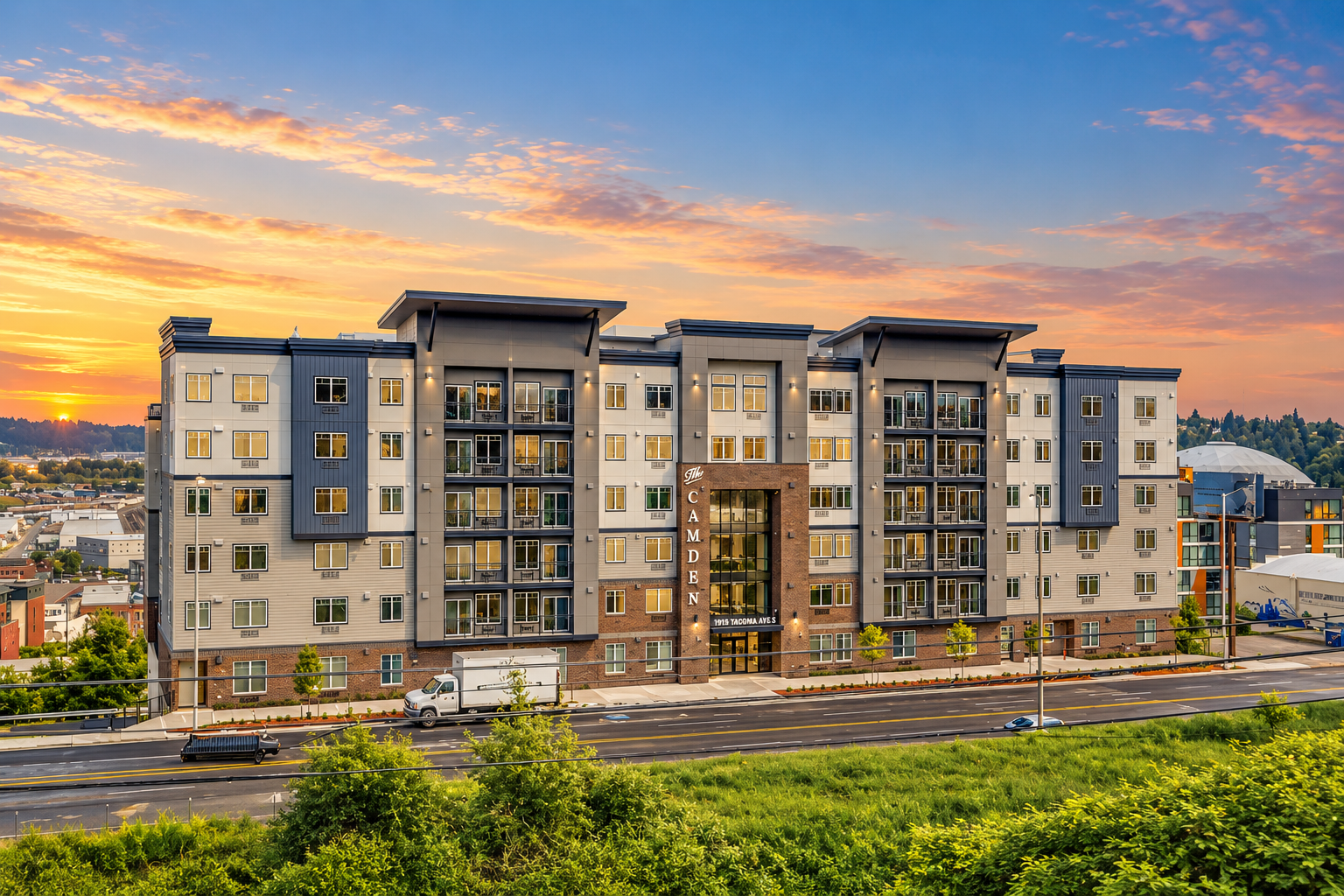 The Camden in Tacoma, WA, siding and metal panels by United Seattle