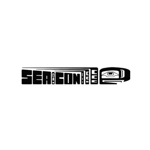 A black and white logo for a company called seacoast.