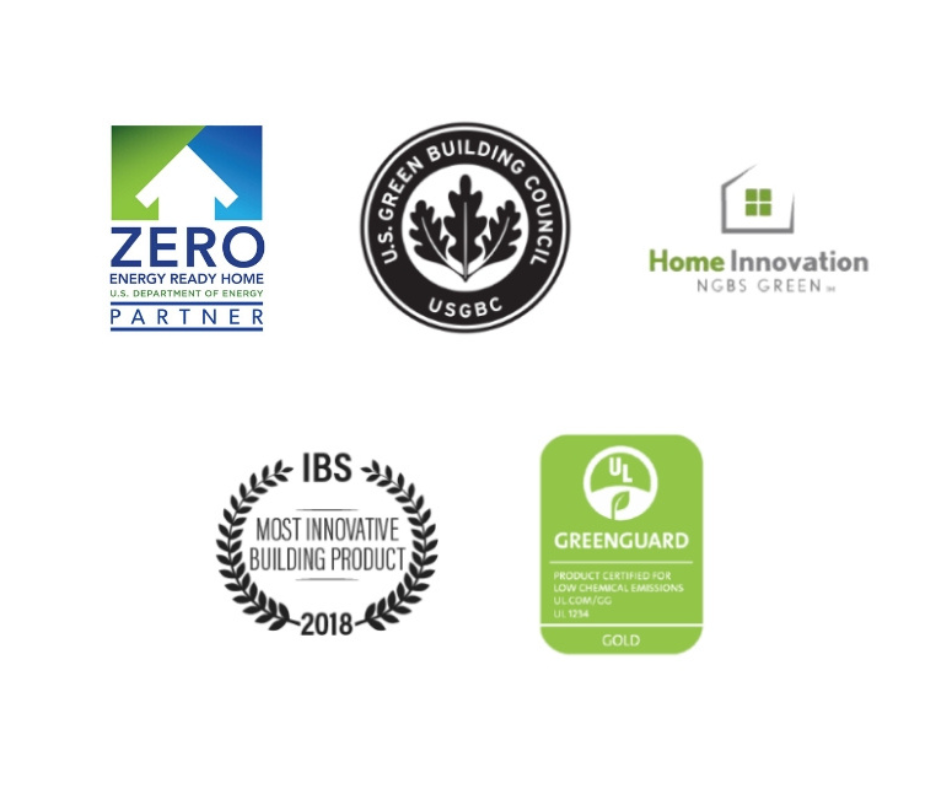 A collage of logos including one for home innovation