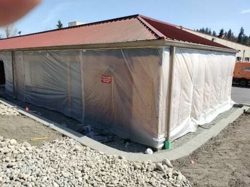 Totem Valley Business Center in Kirkland, WA during construction, before United Seattle's finish work