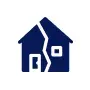 tpo roofing,tpo roofing services,tpo roofing services in austin,tpo roofing austini,Commercial TPO Roofing - HD Roofing And Repairs Blue house icon split down the middle, representing divorce or separation.