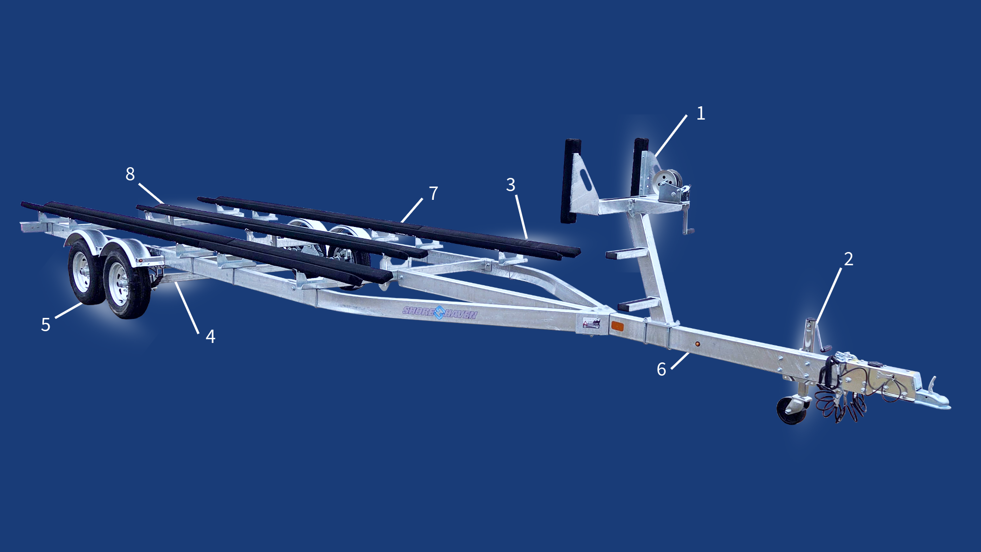 galvanized pontoon trailer