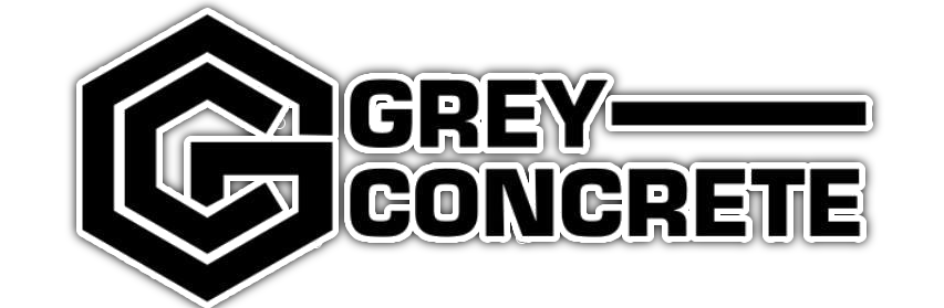 Grey Concrete logo with a black hexagonal G icon and bold black-and-gray text on a white background