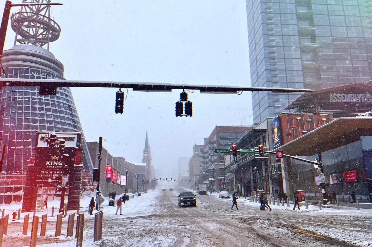 Snow storm in Nashville Tn area