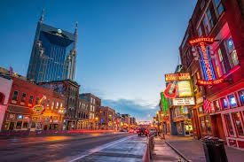 Broadway Street in Downtown Nashville Tn area