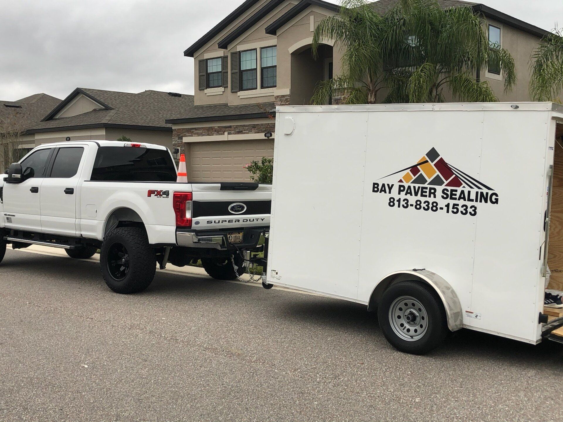 Paver sealing truck | Lutz, FL | Bay Paver Sealing