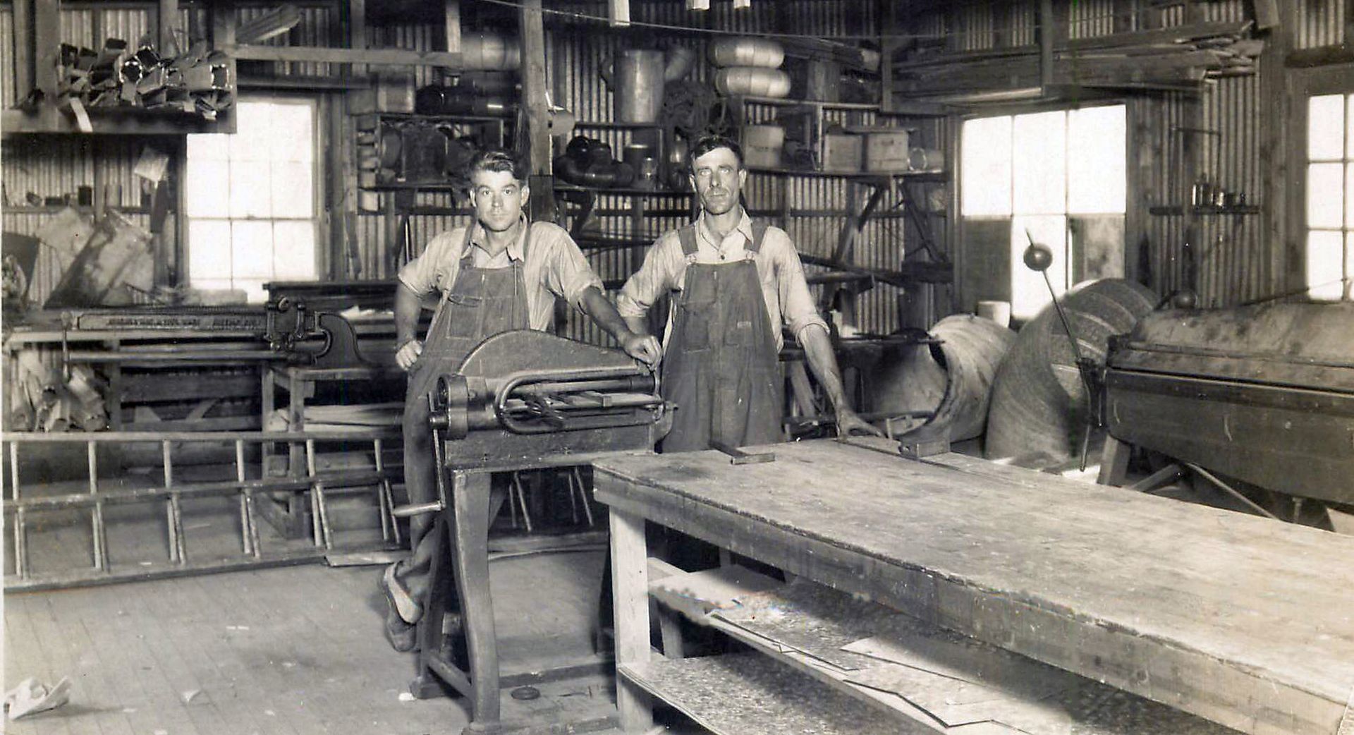 Jordan Heating & Air Conditioning - About Page Old Workshop Photo