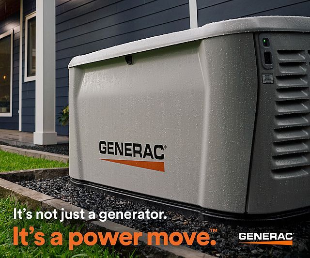 Generac home standby generator installation in Asheboro and Liberty NC by Jordan Heating & Air