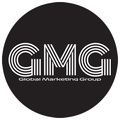 Black circular logo with white “GMG” lettering and “Global Marketing Group” text below