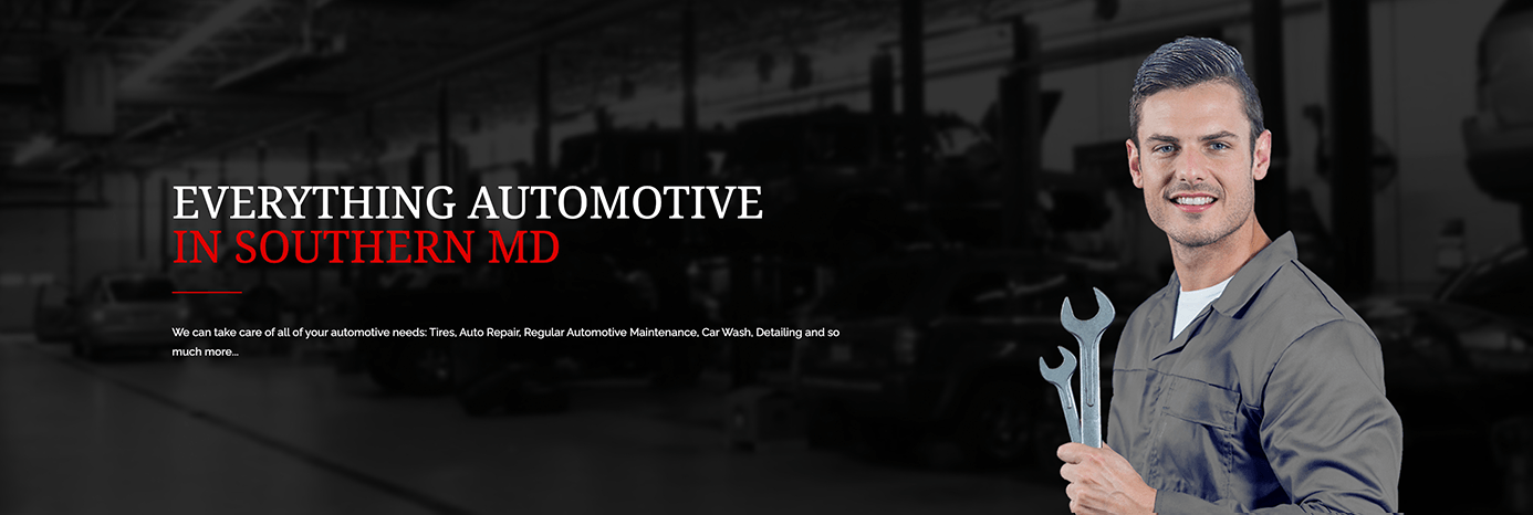 auto repair website banner