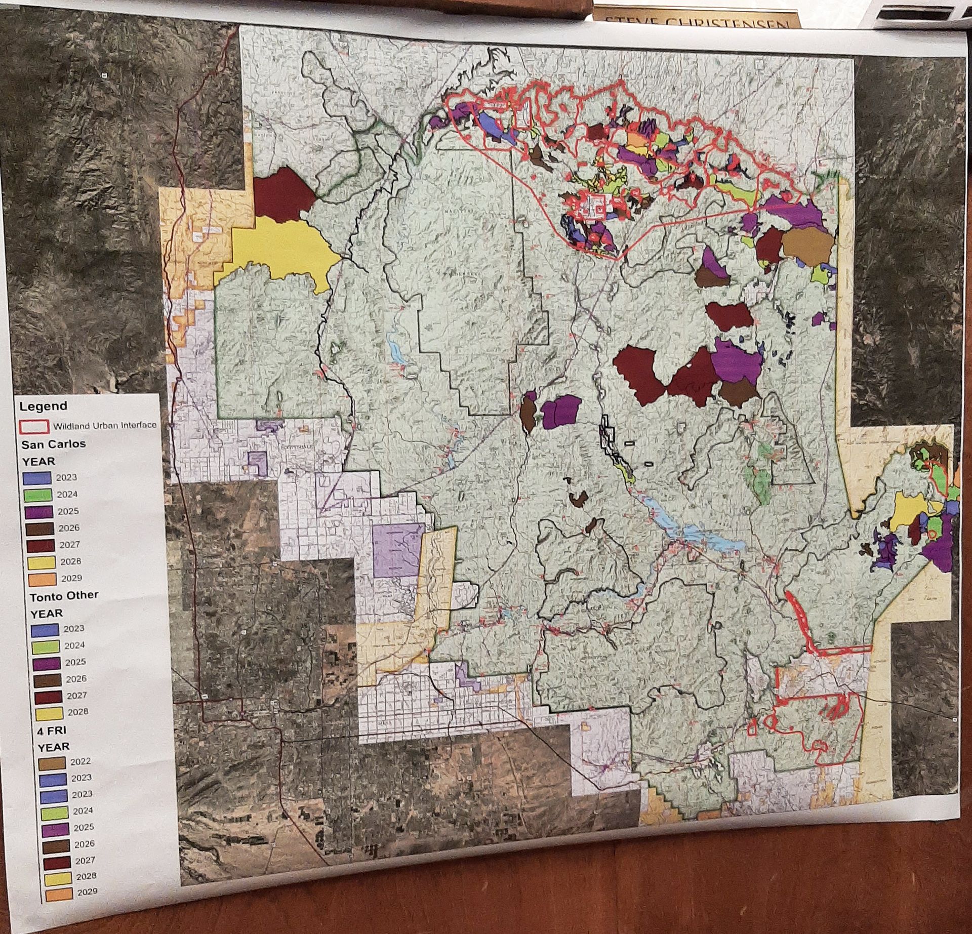 Gila County Cattle Growers Association 5 Yr Plan Map 96 1920 