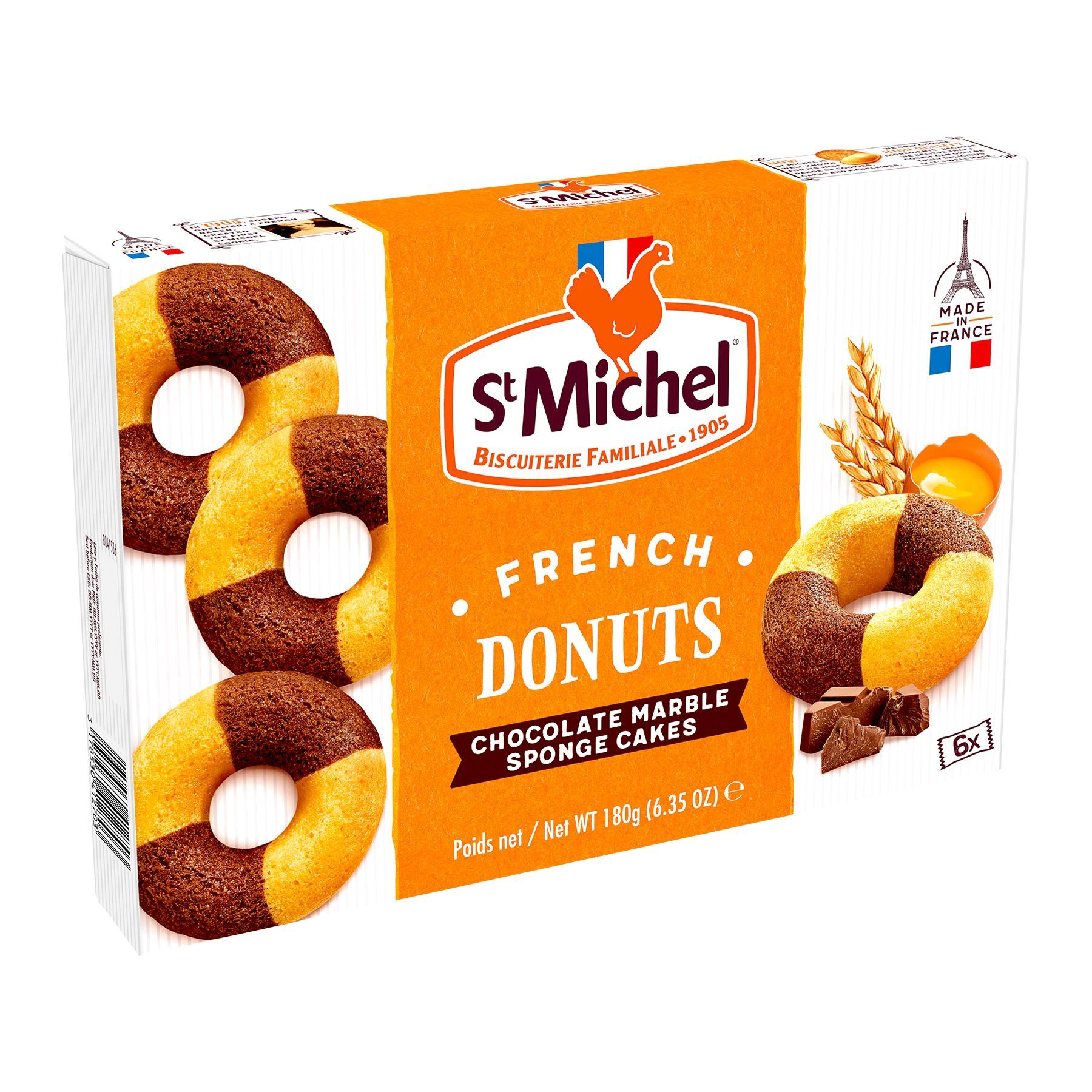 【StMichel】雙色蛋糕甜甜圈 6入 180g