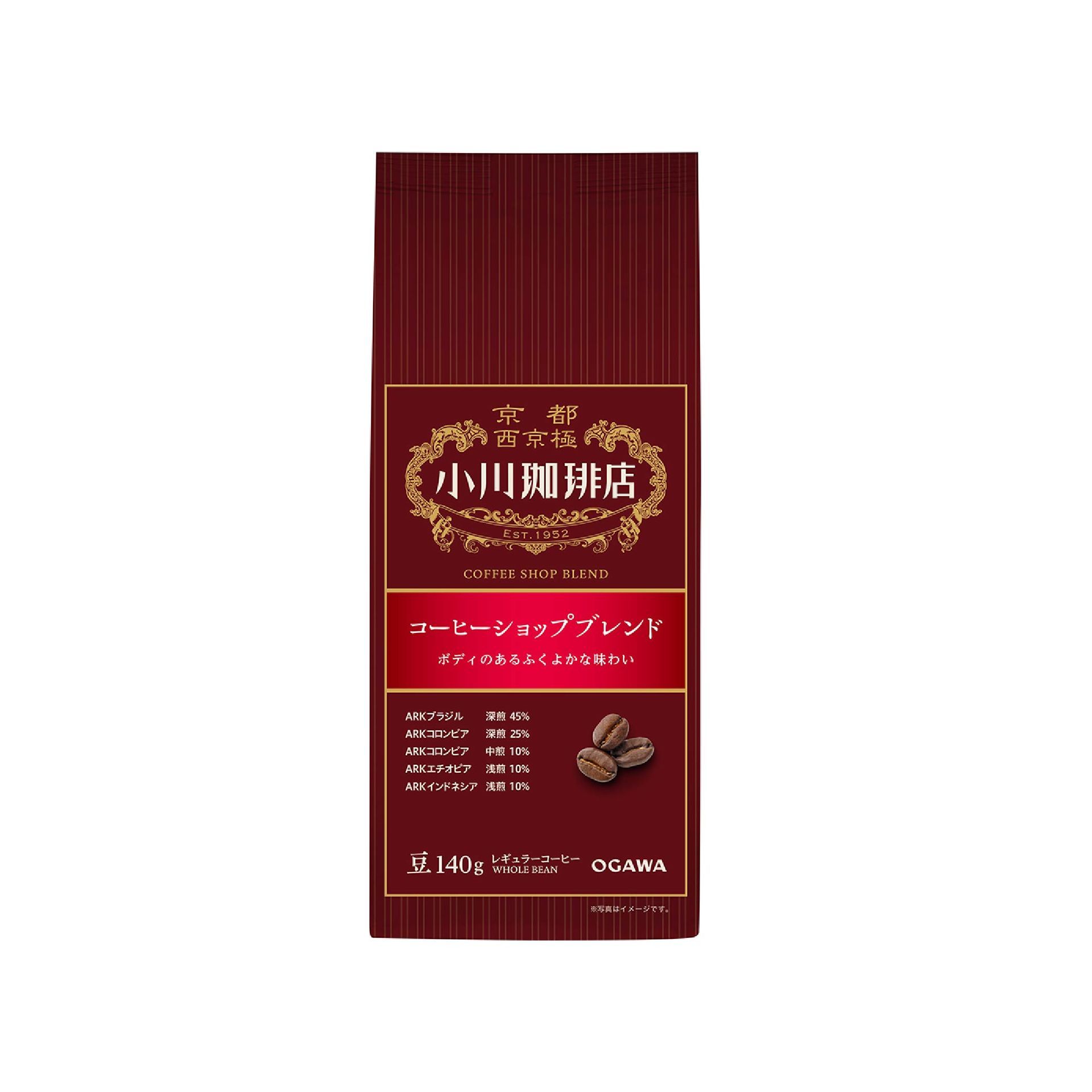 【京都小川】深焙濃郁咖啡豆 140g