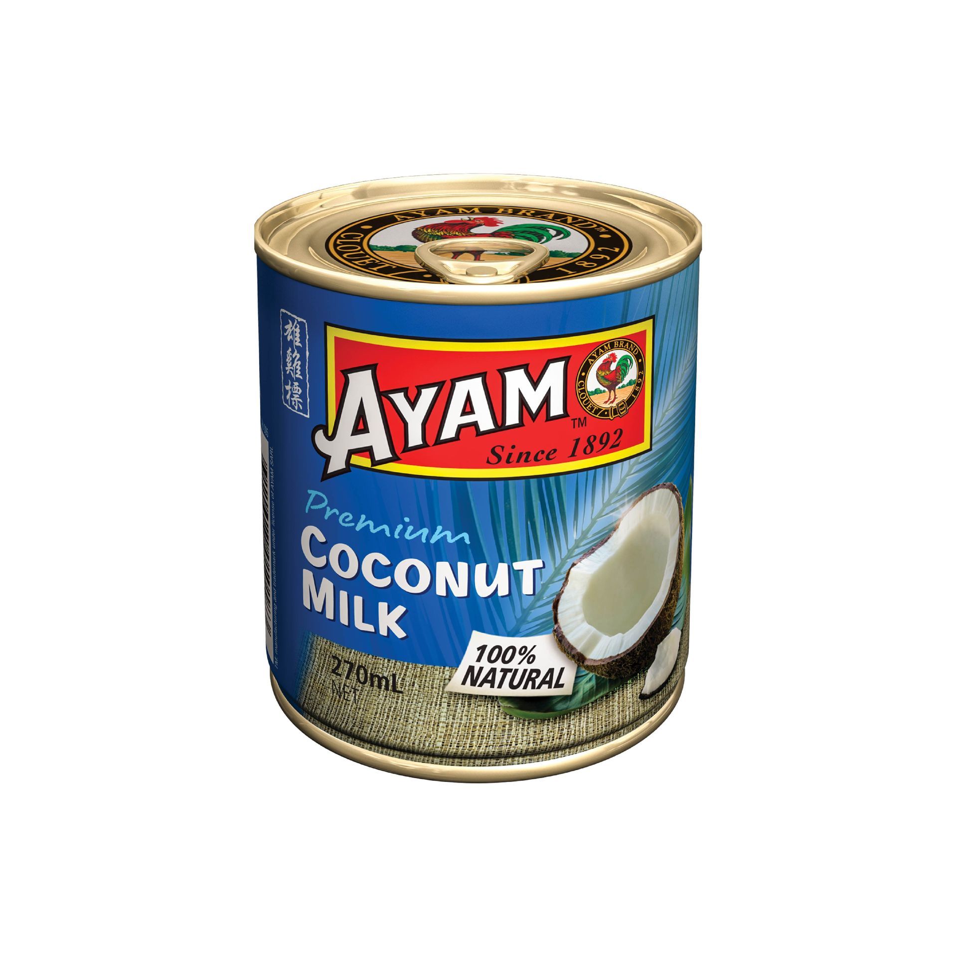 【Ayam】雄雞標特級椰奶-中 270ml