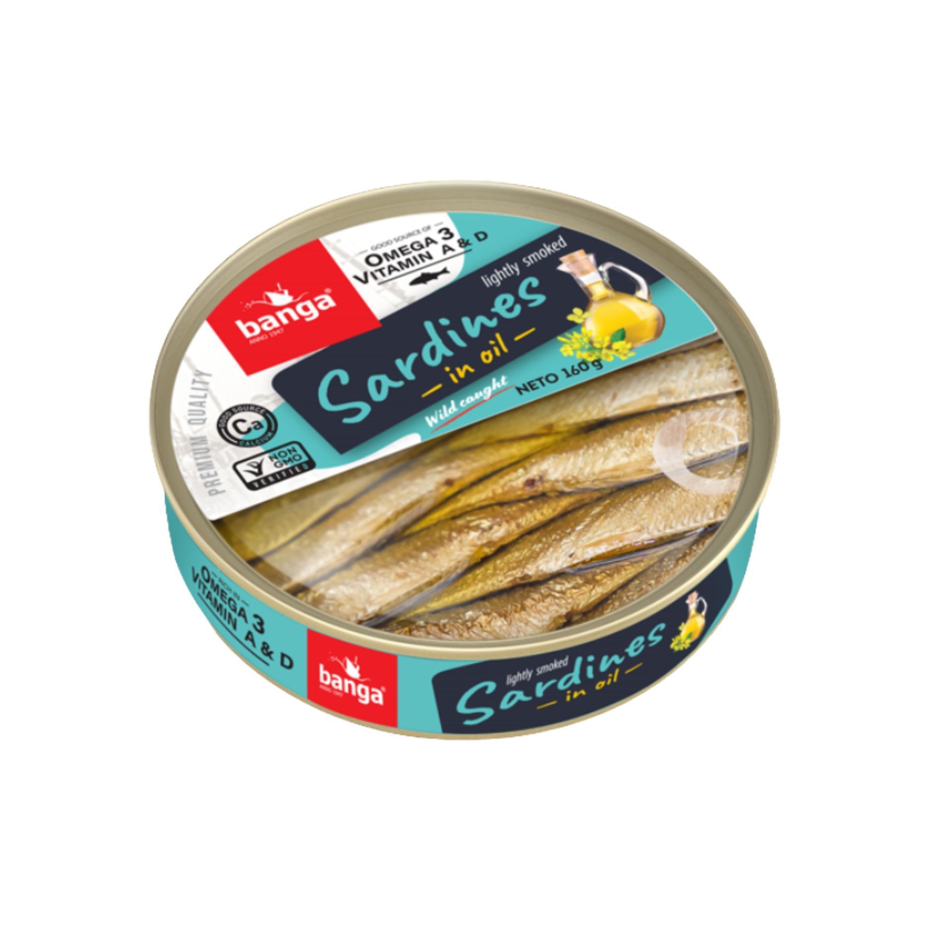 【Banga】 輕煙燻油漬沙丁魚 160g