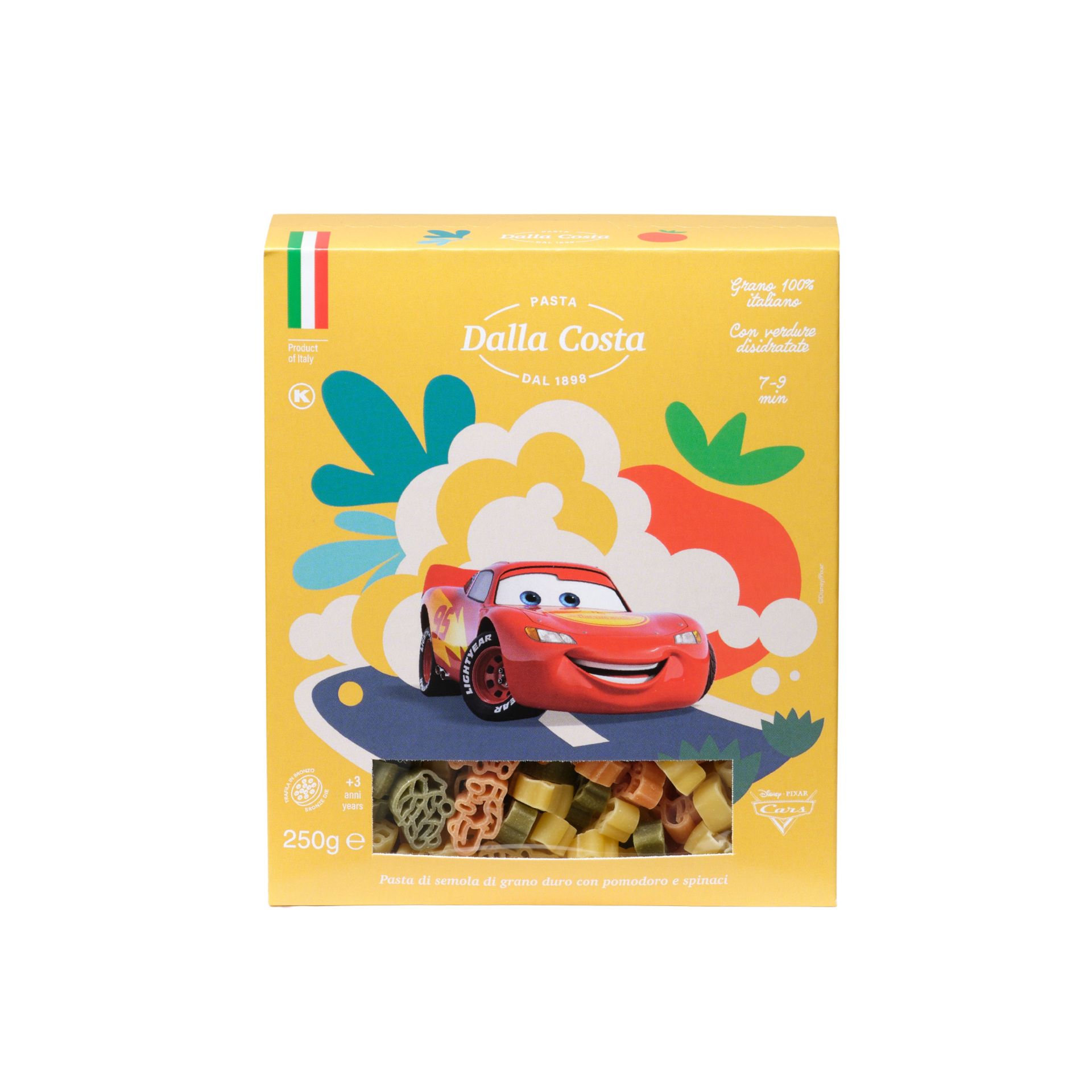【Dalla Costa】達樂迪士尼汽車義大利麵(盒裝) 250g