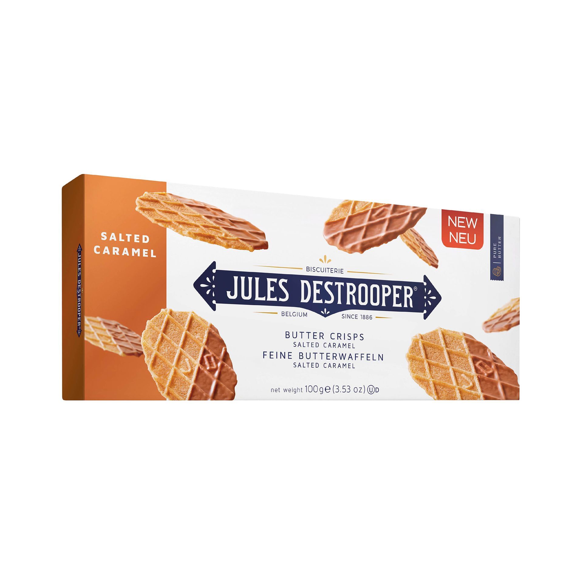 【Jules Destrooper】茱莉詩焦糖半半薄餅 100g