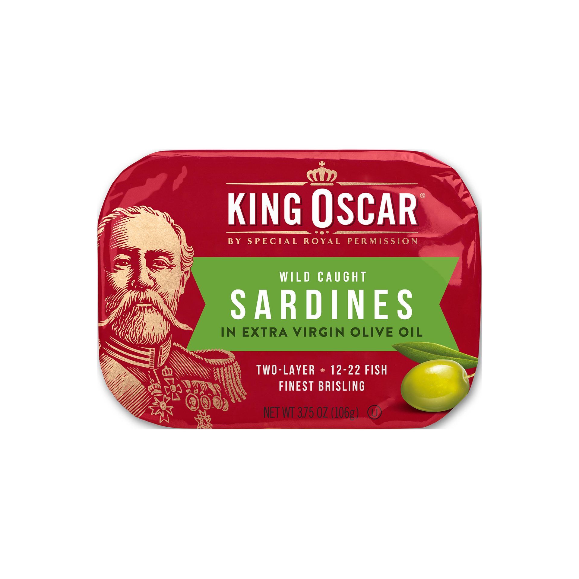 【King Oscar】 奧斯卡國王橄欖油迷你沙丁魚 106g