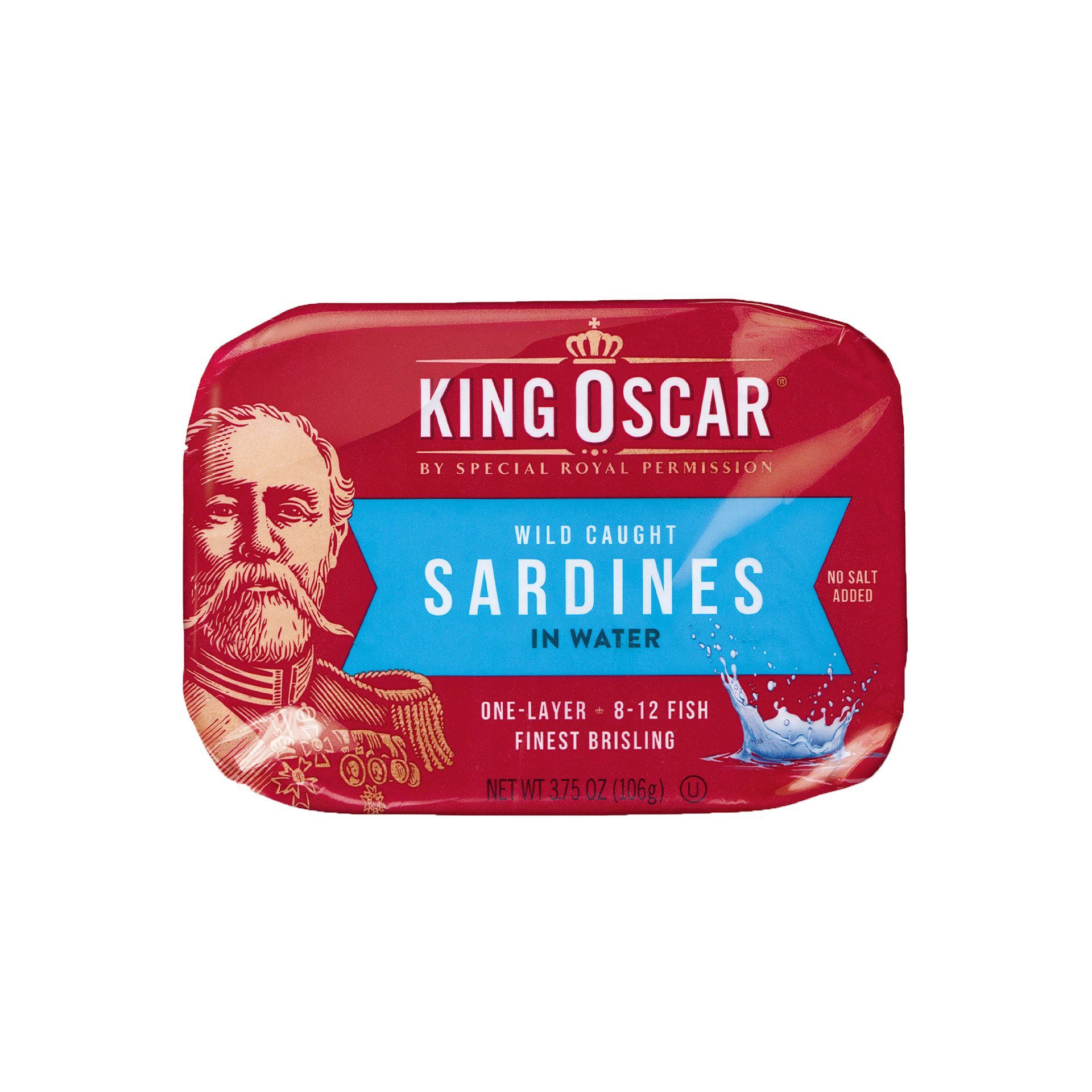 【King Oscar】 奧斯卡國王迷你沙丁魚(無鹽) 106g